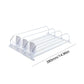 Adjustable Fridge Can Organizer with Spring-Loaded Dispenser