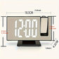 1PC Mirror multifunctional projection alarm clock Intelligent luminous clock Bedroom large screen projection clock