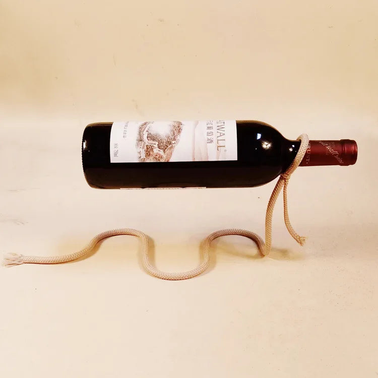 Rope Red Wine Rack Snake Bracket Wine Bottle Holder Modern Style For Home Decoration Table Decor Wine Cabinet Display