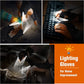 LED Half Finger Glove for Men Women Outdoor Waterproof Night Fishing Bait Cycling Running Flashlight Durable Fingerless Gloves