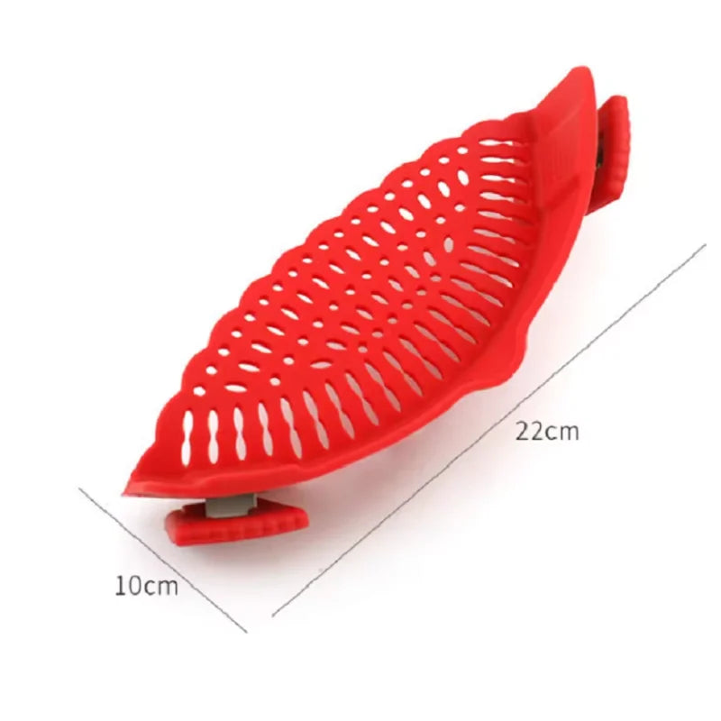 Quick-Clip Strainer: No-Spill Draining for Pots & Pans