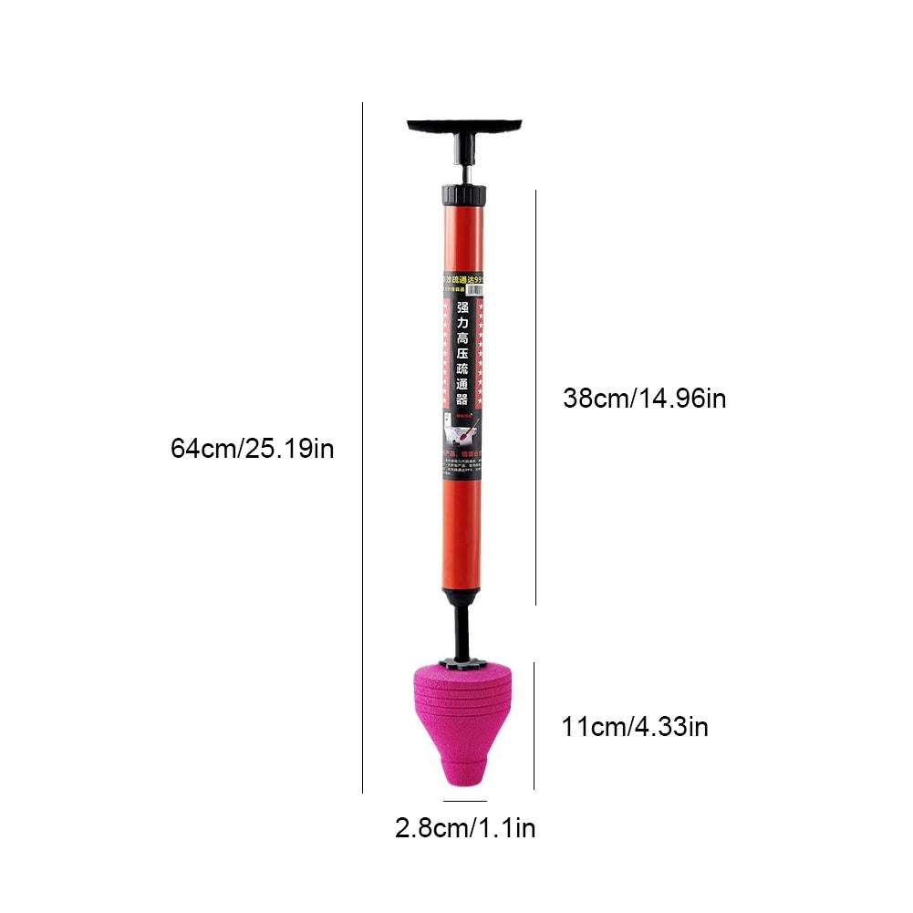 1/2PCS High Pressure Toilet Plunger Gun Quickly Unblock One Shot Air Drain Pipe Plunger Sewer Dredging Pipe Opener Drain Cleaner