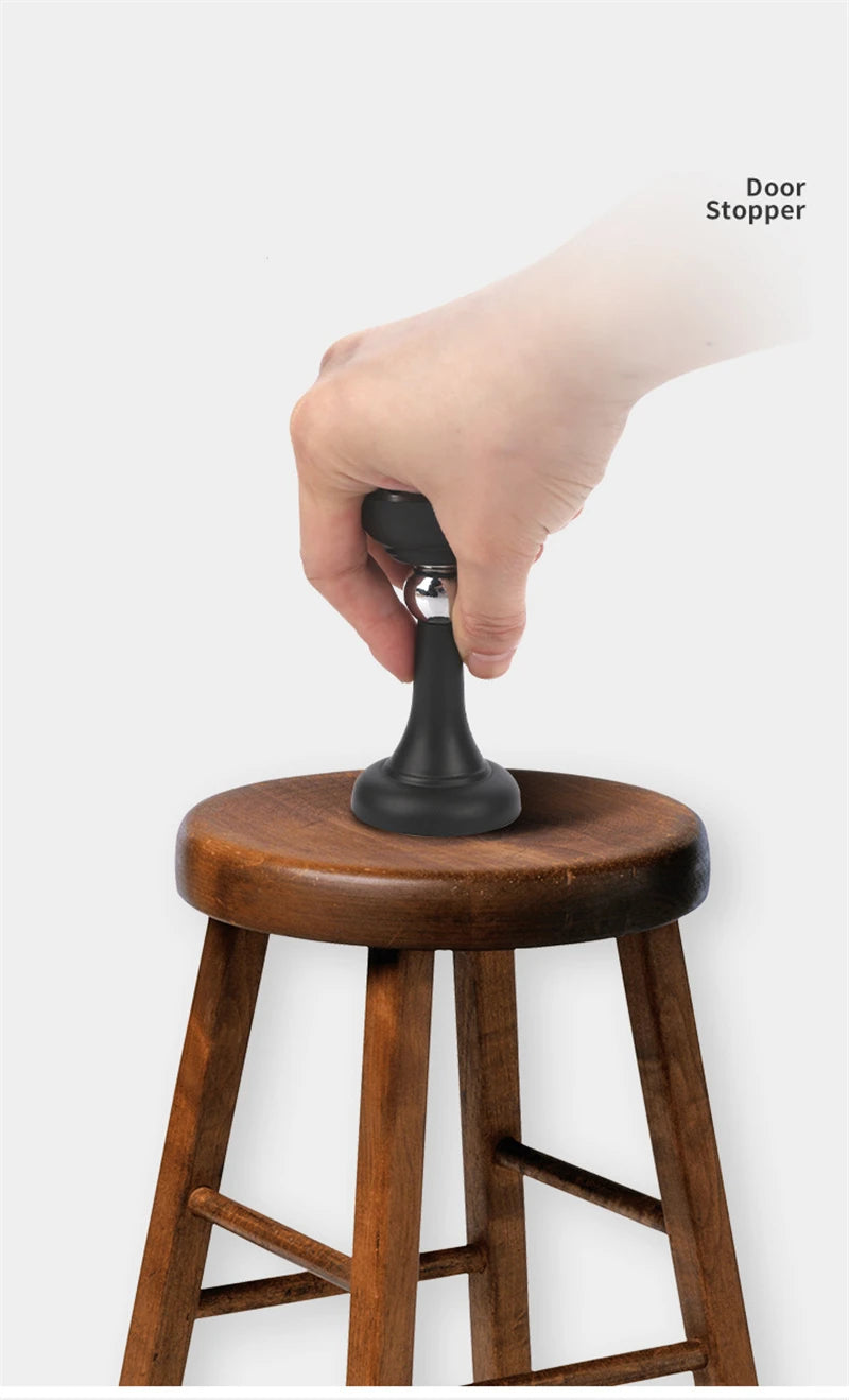 KK&FING Strong Magnetic Silent Suction Household Bedroom Free-punch Door Suction Anti-collision Door Stop Silicone Floor Suction