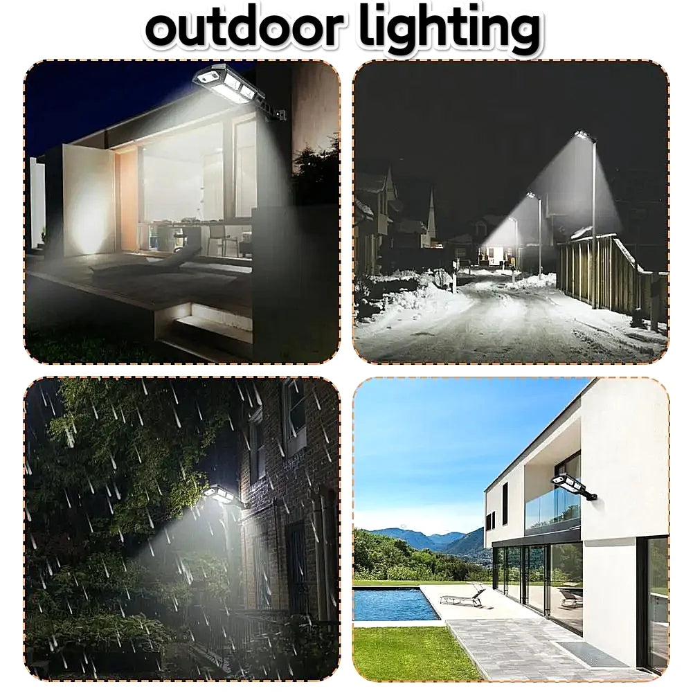 Powerful Solar Garden Light, 80,000 Lumens, Motion Activated, Waterproof