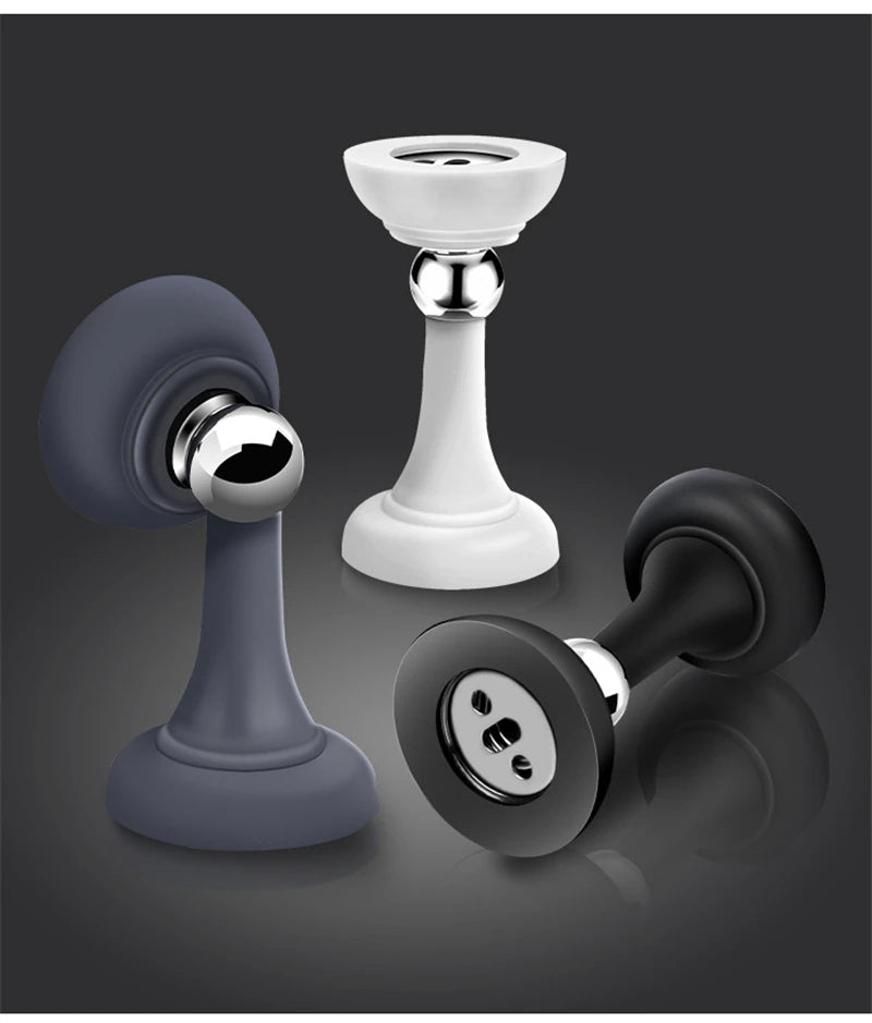 KK&FING Strong Magnetic Silent Suction Household Bedroom Free-punch Door Suction Anti-collision Door Stop Silicone Floor Suction