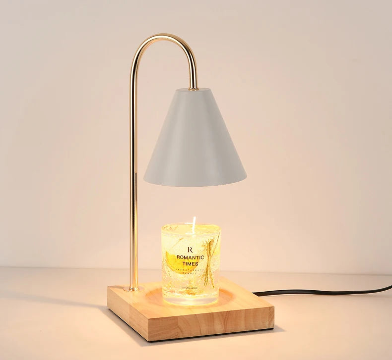 Candle Warmer Lamp Aromatherapy Retro Melting Wax Lamp with Timer Scent Candle Melt Lantern for Home Bedroom Modern Decoration