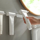 Wall-Mounted Toothbrush Holder with Magnetic Toothpaste Squeezer – Punch-Free Bathroom Rack & Accessories