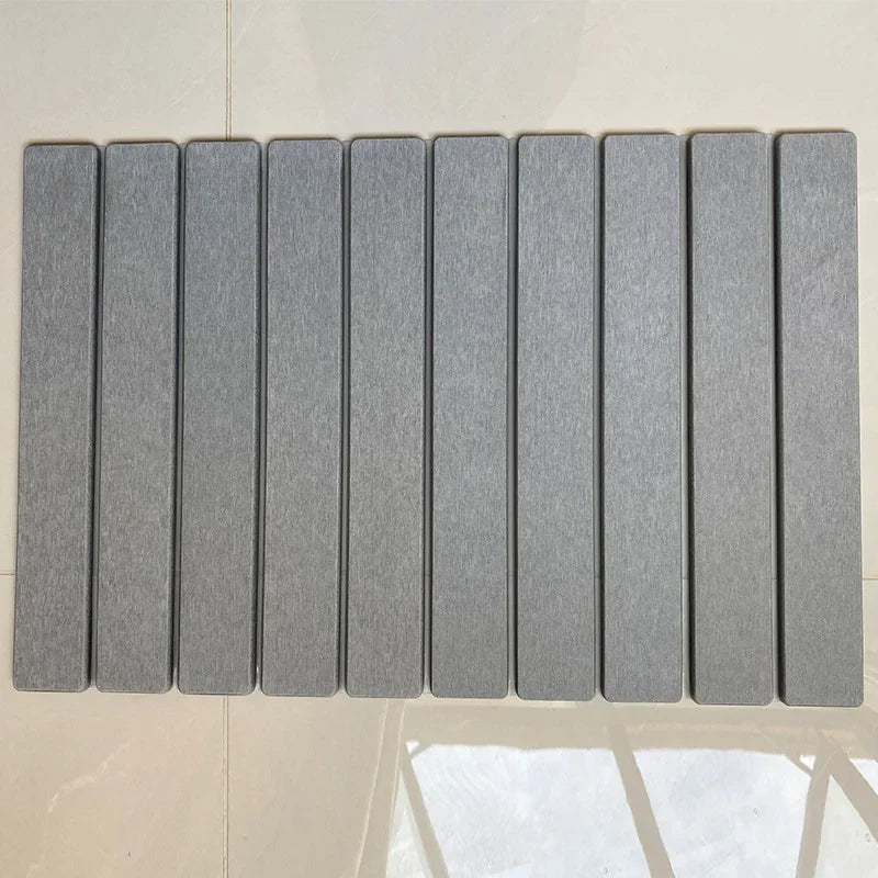 Quick Dry Stone Bathroom Mat Luxury Foldable Bathroom Rug Super Absorbent Bath Mats Non Slip Diatomaceous Earth Diatomite Mat