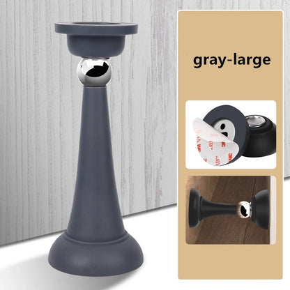KK&FING Strong Magnetic Silent Suction Household Bedroom Free-punch Door Suction Anti-collision Door Stop Silicone Floor Suction