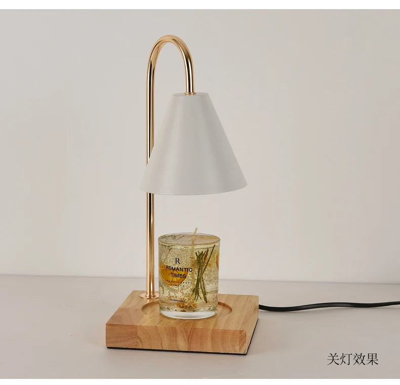 Candle Warmer Lamp Aromatherapy Retro Melting Wax Lamp with Timer Scent Candle Melt Lantern for Home Bedroom Modern Decoration