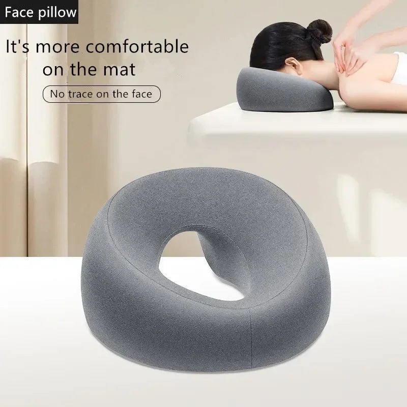 Face Down Pillow Desk Nap Pillow Prone Resting Comfort Memory Foam Ergonomics Home Massage Headrest for Beauty Salon