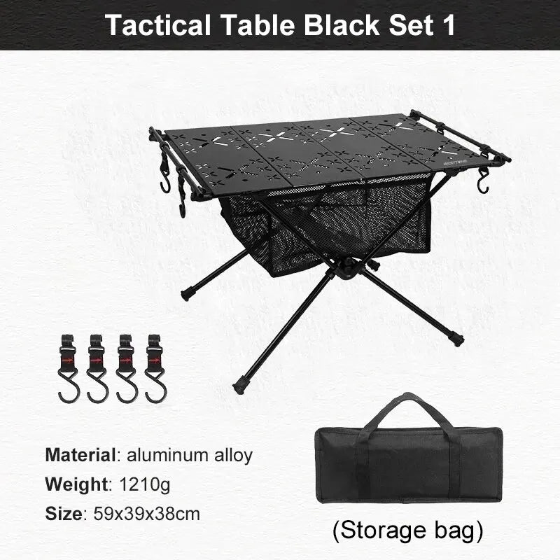 Westtune Portable Camping Folding Table – Lightweight Aluminum Alloy Outdoor Table with Accessories & Multifunctional Design