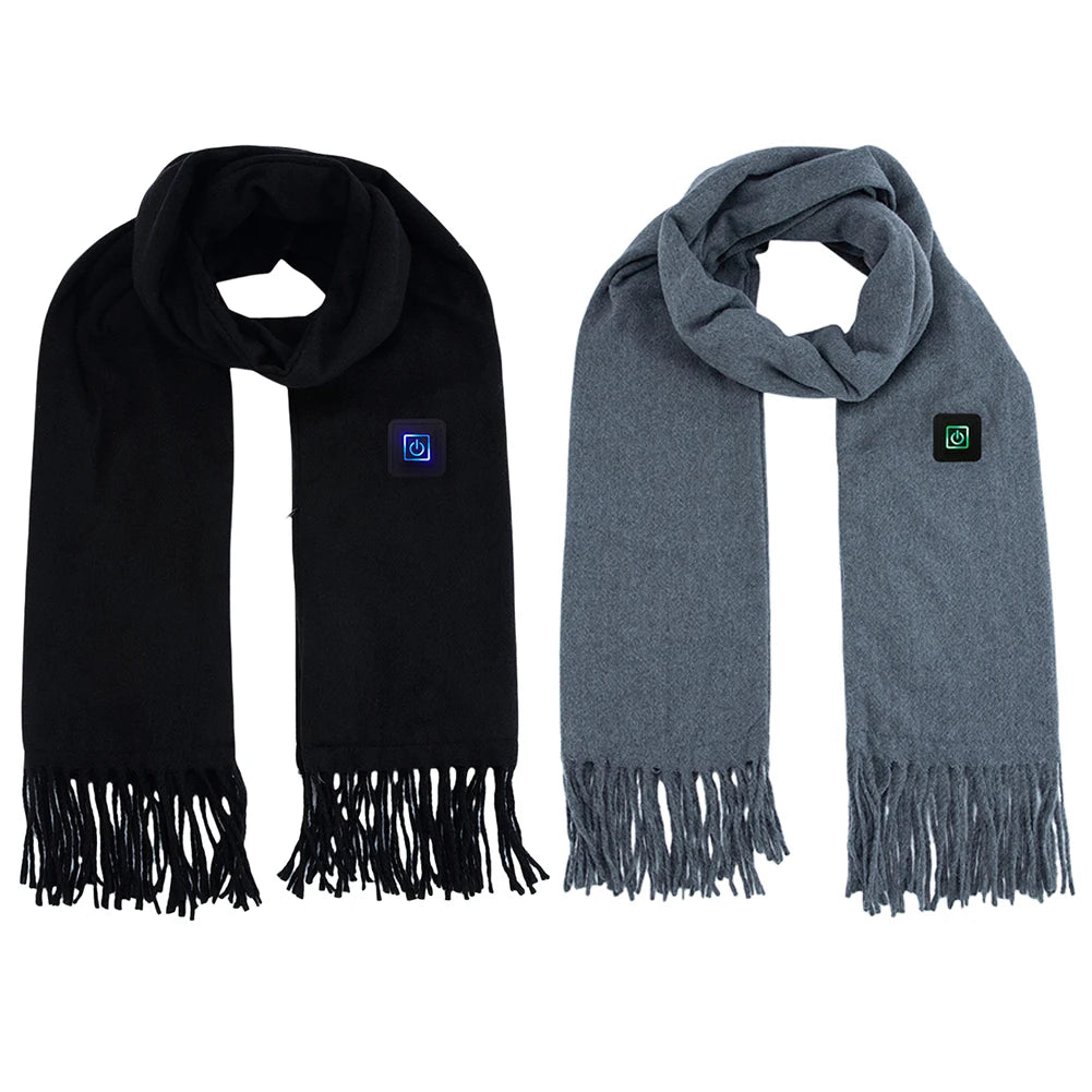 Electric USB Heated Scarf Neck Heating Pad 3 Temperature Adjustable Heated Neck Warmer Heating Neck Wrap for Men Women