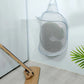1pc Dirty Clothes Storage Basket, Foldable Bathroom Clothes Hanging Bag, Household Wall Mounted Basket, Frame Bucket