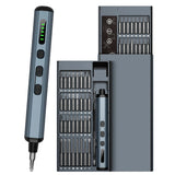 68-in-1 electric screwdriver set with precision power tool, magnetic screwdriver bits, and organized carrying case for iPhone, glasses, watch, and PC repairs