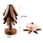 Folding Wooden Trivets, Tree Design, Heat-Resistant Coasters (Set of 3)