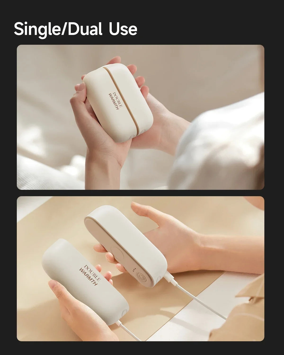 Xiaomi 2-in-1 Magnetic Rechargeable Hand Warmer – Portable Electric Pocket Heater with Long-Lasting Safe Heating