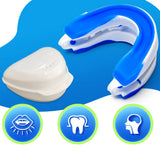 Anti-Snoring Mouthpiece Anti-Snoring Device Adjustable Jaw Positioning Night Time Teeth Mouthguard & Sleeping Bite Guard