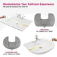 Collapsible Sink Cover and Silicone Makeup Pad with Bathroom Storage Shelves and Racks for Great Space Saving