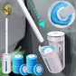 Wall-Mounted Toilet Brush with Long Handle – Eco-Friendly WC Cleaner with Disposable Brush Heads
